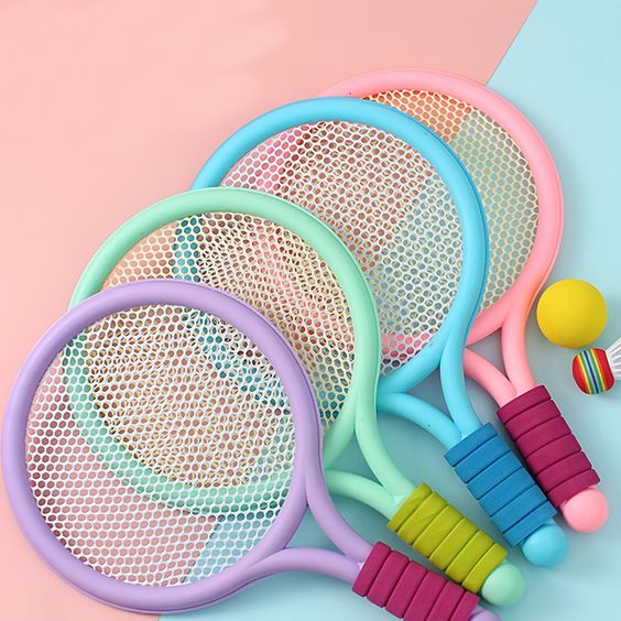 Soft Tennis Badminton Racket Set For Kids - KidoKraze Main image