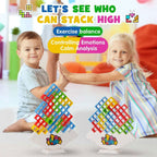 Tetra Tower Balance Stacking Building Blocks Game - KidoKraze