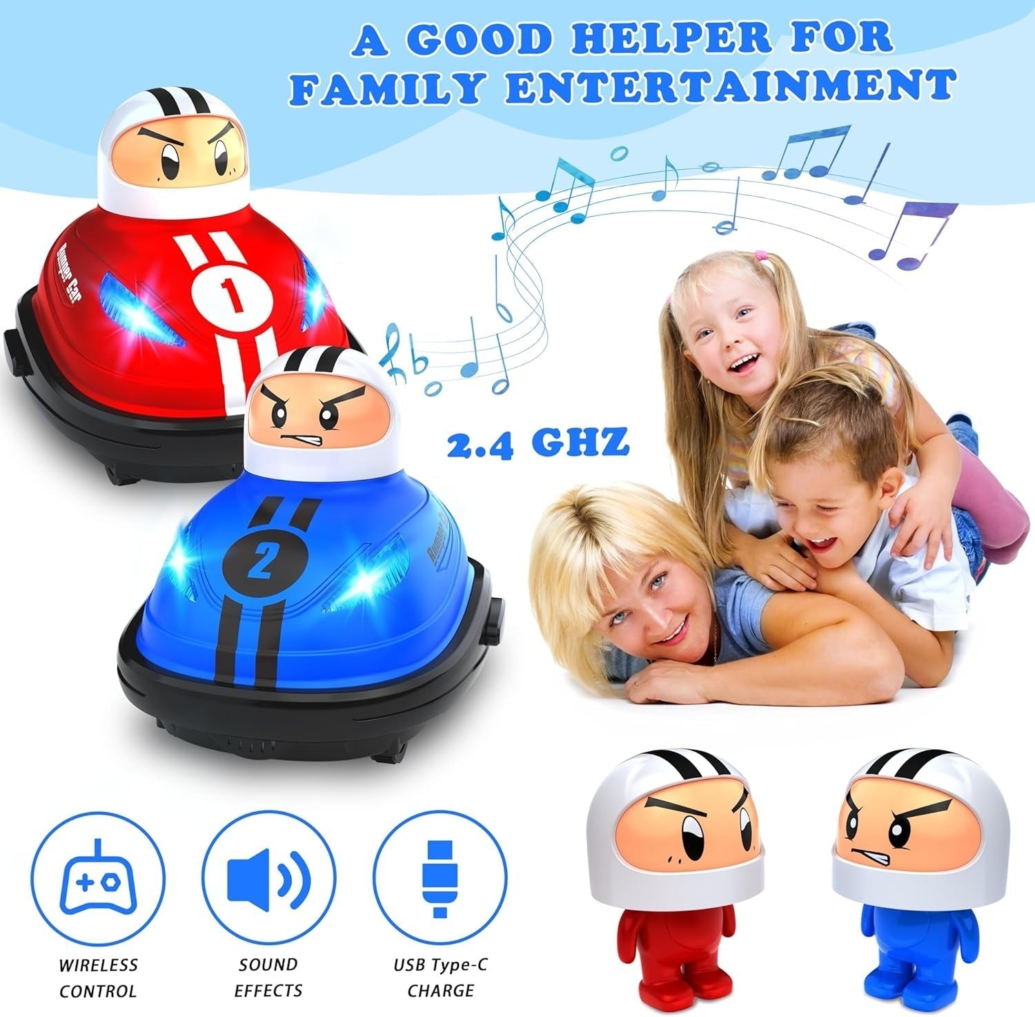 Remote Control Super Battle Bumper Cars Secondary image