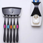 High Quality Set of Toothpaste Dispenser & Brush Holder - Plastic Automatic Toothpaste Dispenser With Tooth Brush Holder For Homes And Bathrooms - Tooth Paste Dispenser with Toothbrush Holder