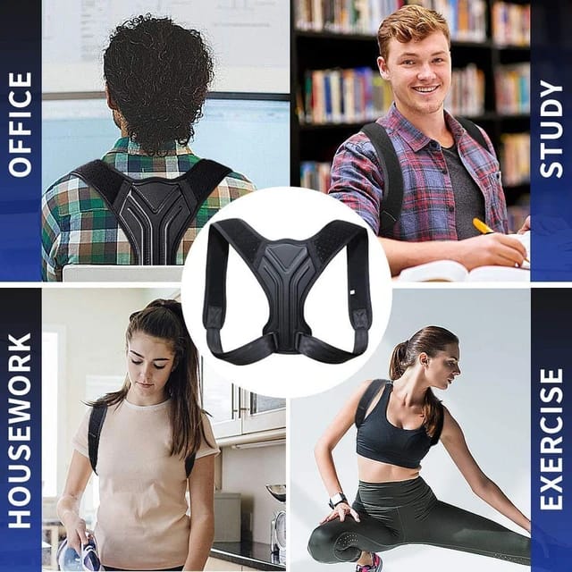 Posture belt, Posture corrector belt, Back support belt, Backbone Belt, Spine Support Belt, Back Pain Relief Shoulder Back Support Belt Secondary image