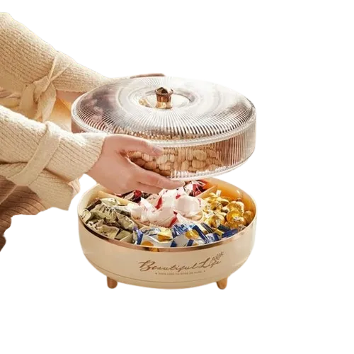 Little Crown Candy Box For Dry Fruits & Candies Box 4 partition Premium Quality