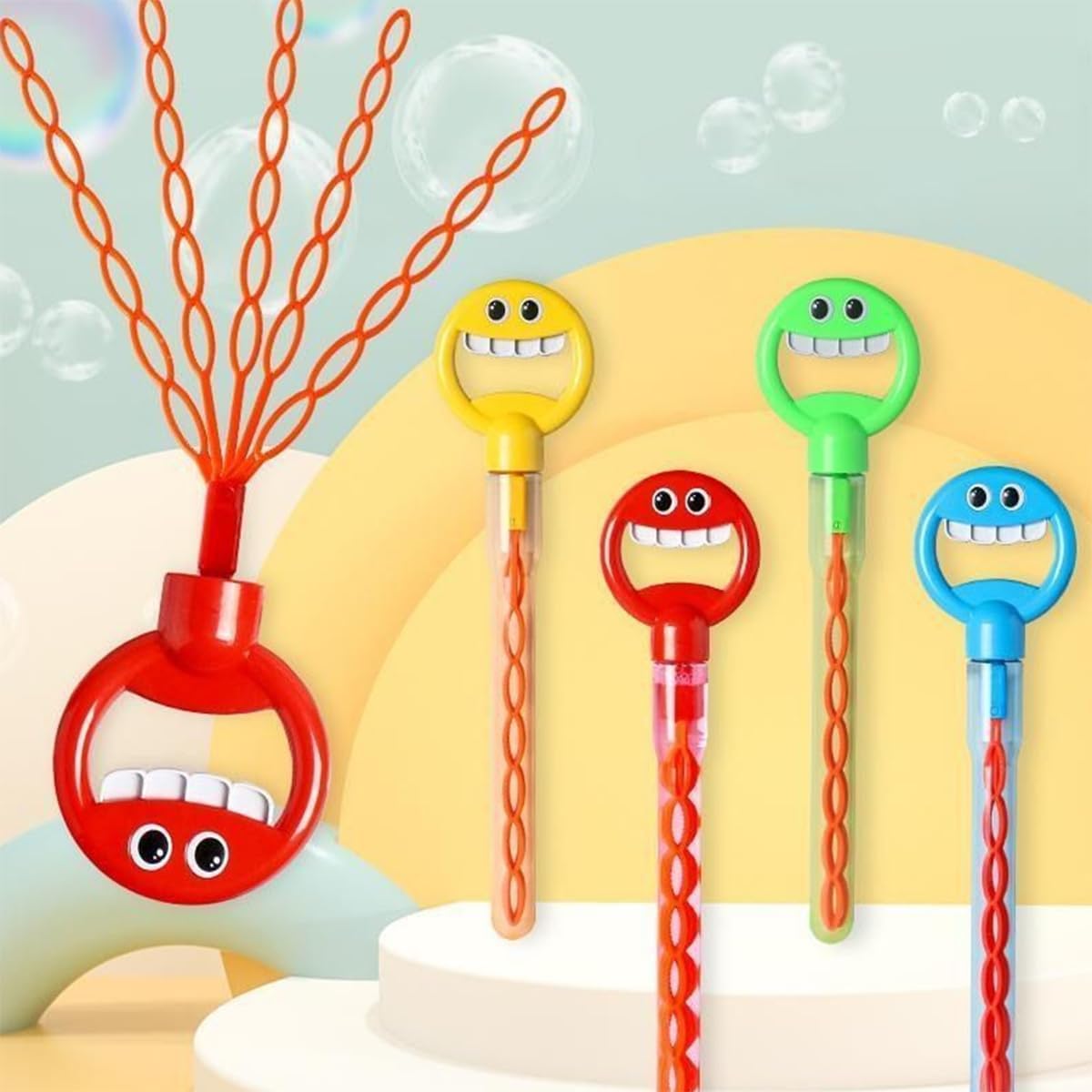 32 Holes Face Wands Bubble 5in1 Stick With 2 Liquid Sachet Secondary image