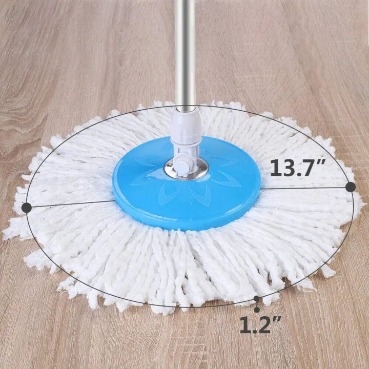 Spin Mop - Easy Spin Magic Mop Set [Steel Bucket]