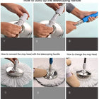 Spin Mop - Easy Spin Magic Mop Set [Steel Bucket]