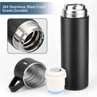 Stainless Steel Vacuum Flask & Extra Cups Set (500ml)