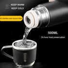 Stainless Steel Vacuum Flask & Extra Cups Set (500ml)