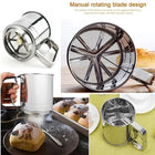 Flour Sifting Powder Sifter Stainless Steel Mesh Net Sieve Strainer Cake Baking Decorator Kitchen