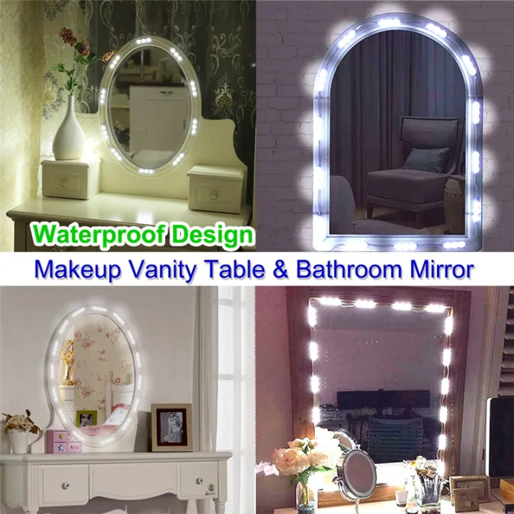 LED Vanity Mirror Lights Kit Spare Parts Accessories Vanity Make Up Light Dressing Table Lamp Mirror Lights Strip