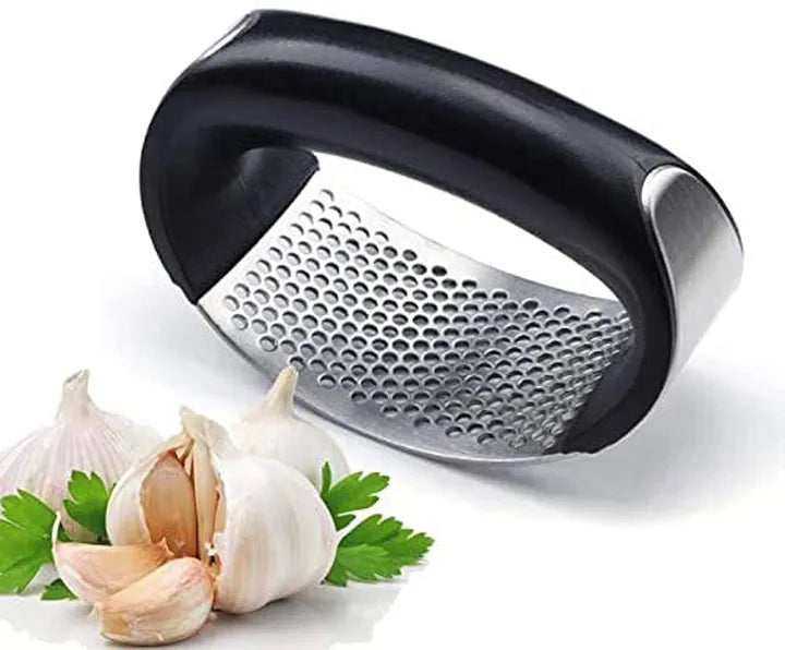Stainless Steel Garlic Press Crusher Manual Rocking Mincer Kitchen Eco Friendly Food Grade Stainless Steel Ginger Crusher Main image
