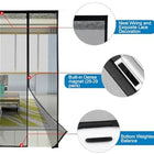 Summer Magnetic Screen Mosquito Net Door Anti Mosquito Insect Fly Bug for Kitchen Door Mosquito Net Self Sealing Hands Free Mesh
