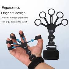 Hand Finger Gripper - Guitar Finger Gripper - Exerciser 6 Resistant Level Gripper - Finger Exerciser for Guitar Players - Arms Hand Trainer for home