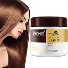 Karseell Collagen Hair Treatment Deep Repair Conditioning Argan Oil Collagen Hair Mask Essence for Dry Damaged Hair All Hair Types 16.90 oz 500ml Main image