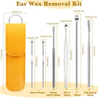 6 Pcs Ear Wax Cleaning Kit Ear Pick Tools, Wax Removal Kit, Ear Cleaning Tool Set, Spring Earwax Cleaner Tool for Children and Adult
