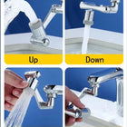 1080° Rotatable Extension Faucet Sprayer Head Water Tap Nozzle Universal Bathroom Tap Extend Adapter Aerator 2 Spray Modes For Washroom For Kitchen Item