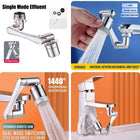 1080° Rotatable Extension Faucet Sprayer Head Water Tap Nozzle Universal Bathroom Tap Extend Adapter Aerator 2 Spray Modes For Washroom For Kitchen Item