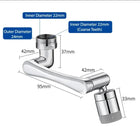 1080° Rotatable Extension Faucet Sprayer Head Water Tap Nozzle Universal Bathroom Tap Extend Adapter Aerator 2 Spray Modes For Washroom For Kitchen Item