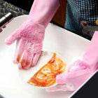 Magic Washing Gloves – Pair Of Silicone Dishwashing Cleaning Gloves- Rubber Gloves for Household Sponge Scrubber Kitchen Cleaning Tools