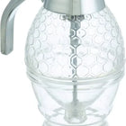 Honey Dispenser with Stand Honey Container, Syrup and Sugar Jar Pot, No Drip Honey Dispenser with High Capacity