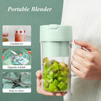 Portable Juicer Cup With Straw (500ml, 6 Blades)