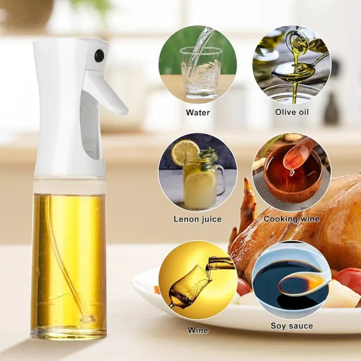 2 IN 1 oil spray bottle and dispenser Multifunction Glass Oil Bottle For Cooking BBQ Oil Dispensers Olive Oil Sprayer Mister Kitchen Gadgets