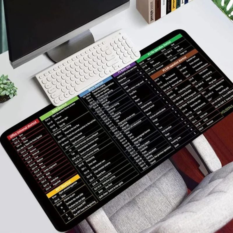 Shortcut Keys Mouse Pad Size (30*80)