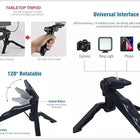 AY-49 Video Making Kit: All-in-One Vlogging Tripod, Microphone, LED Light & Wireless Remote Control