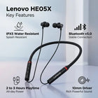Lenovo HE05X Neckband Wireless