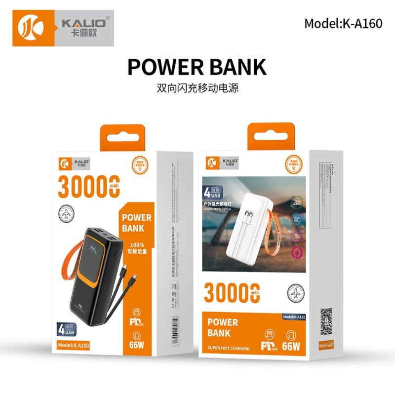 Kalio K-A160 30000mAh Power Bank 66W