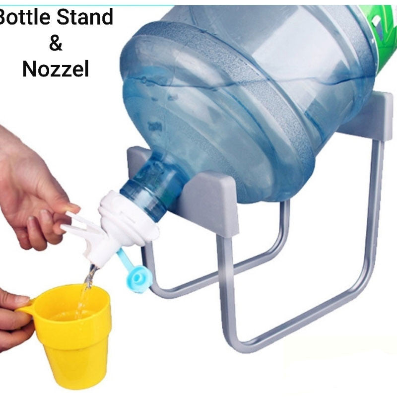 High Quality Water Bottle Stand with Nozzle Rust Resistant Water Dispenser, Water Bottle Holder for Kitchen, Metal Rack Dispenser Water Jug Holder with Water Tap Main image