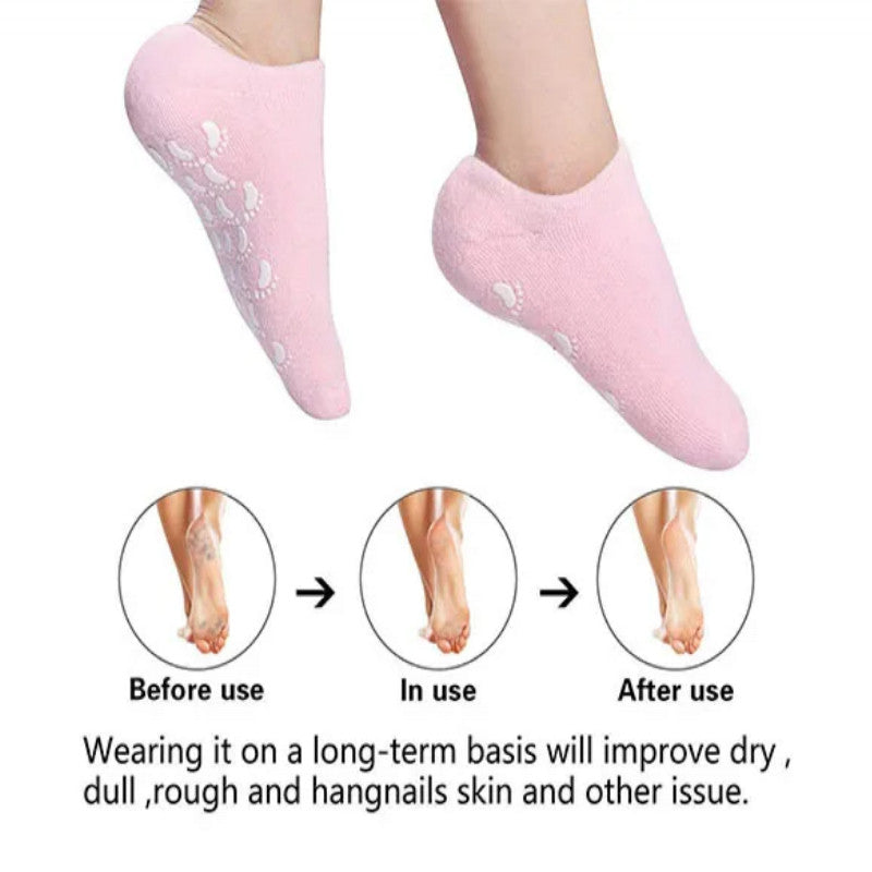 Silicone Gel Moisturizing Ultra Soft Spa Socks Secondary image