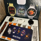 I80 Suite Double Dials 7 Straps Smart Watch With Earbuds