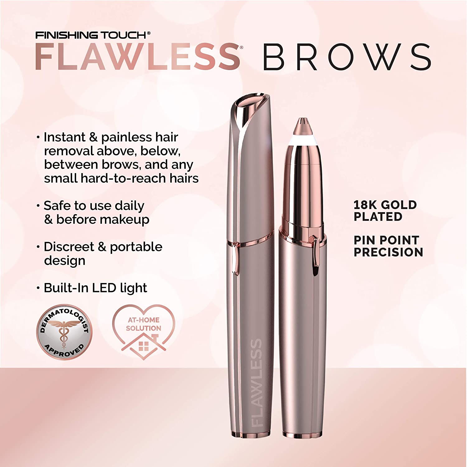 USB Rechargeable Flawless Eyebrow Hair Remover Eyebrow Trimmer Pen Secondary image