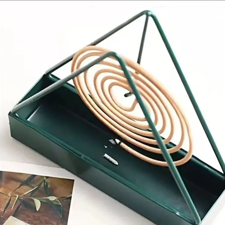 Iron Mosquito Coil Holder Incense Holders Coil Incense Burner Frame Modern Repellent Incense Rack for Household Bedroom Patio