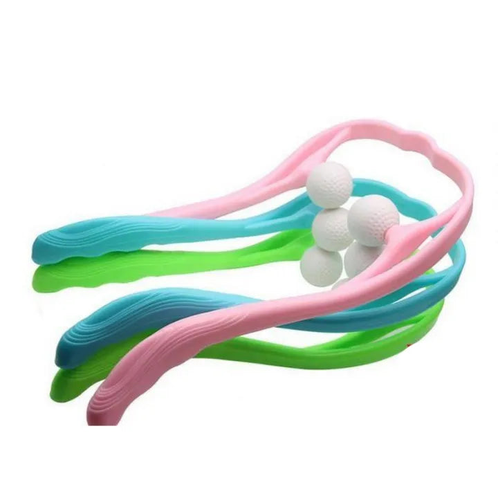 Pressure Point Therapy Massager Comfortable Neck Massager Roller Shoulder Back Pain Ball Deep Tissue Dual Trigger Point Lightweight & Portable Main image