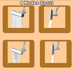 New 4 Modes Waterfall Kitchen Faucet Universal 720° Swivel Spout Sprayer Bathroom Basin Water Tap Extender Rainfall Sink Mixer