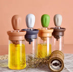 Oil Bottle Brush Silicone Glass Container Kitchen Olive Oil Pump Pot Vinegar Spray BBQ Cookware Dispenser Cooking Condiment Tool