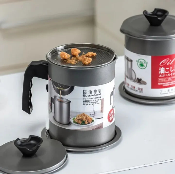 New Oil Filter Pot Kitchen Isolate Impurities Storage Oil Tank Large Capacity Storage Jug Cooking Tools