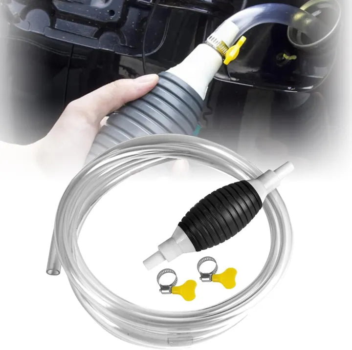Multifunction Liquid Sucker Pump,Portable Siphon Pump Manual Hand Fuel Transfer Pump for Gasoline Gas Oil Fuel Petrol Diesel Fluid Water Fish Tank.