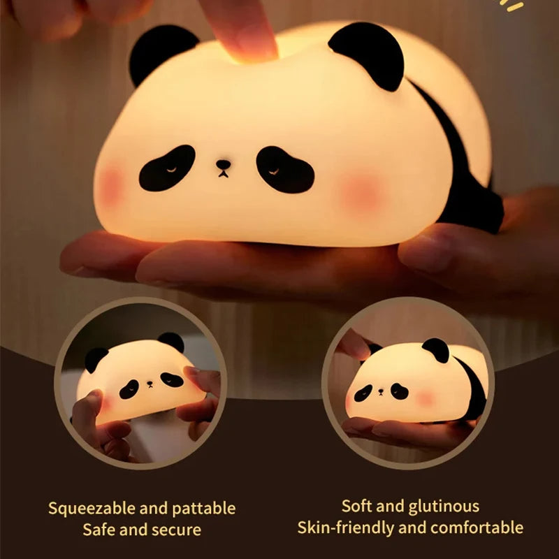 Cute Panda Silicon LED Lamp Light Secondary image