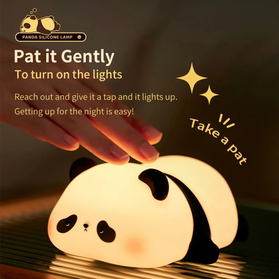 Cute Panda Silicon LED Lamp Light Main image