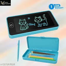 Geometry Pencil Box with Multi color Kids Writing Table Main image