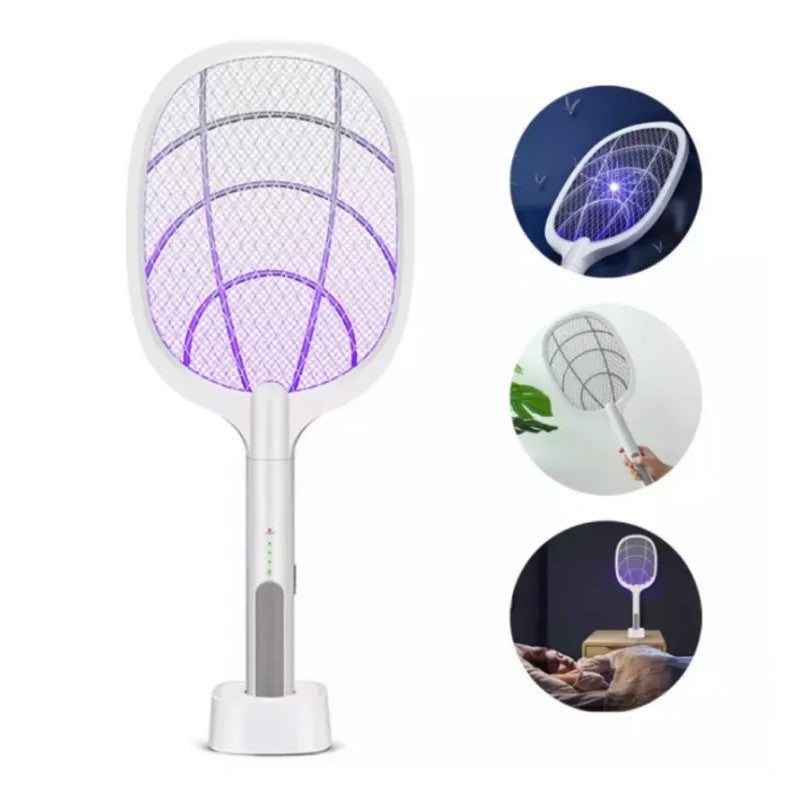 2 In 1 Electric Racket Mosquito Killer With UV Light LED Lamp Main image
