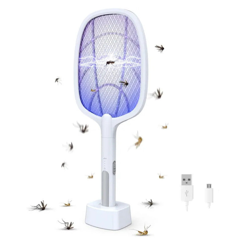 2 In 1 Electric Racket Mosquito Killer With UV Light LED Lamp Secondary image