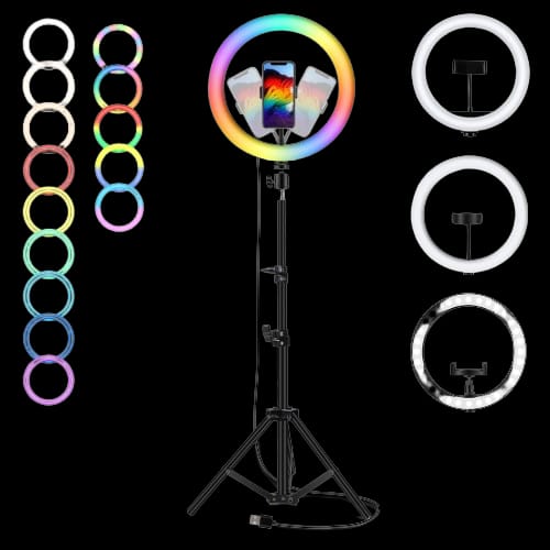 RGB LED Ring Light With Stand Main image