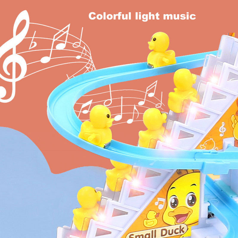 Duck Race Track Set With LED Flashing Lights & Music