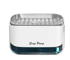Automatic Soap Dispenser with Sponge Holder for Kitchen, Refillable Soap Container with Drain, Convenient Cleaning Tool
