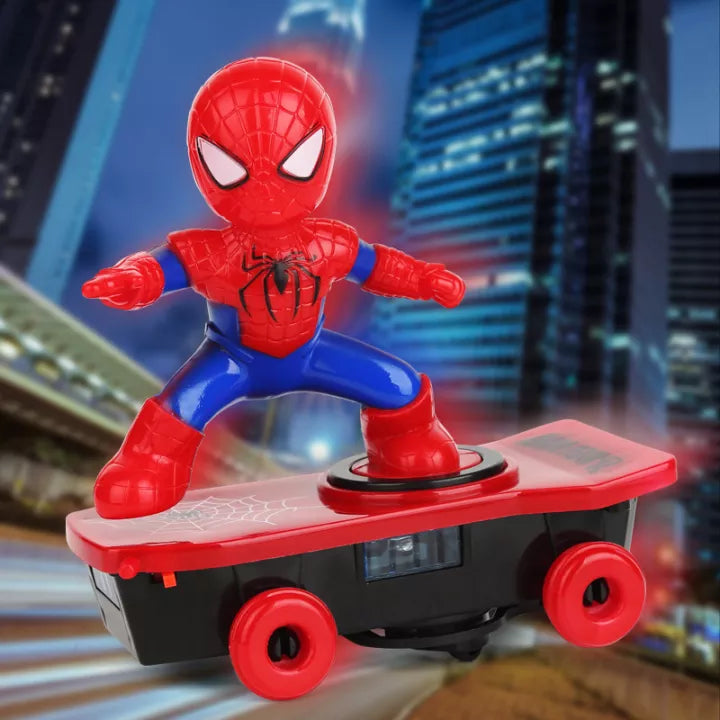 Spider Man Electric Stunt Skateboard Toy (large size)