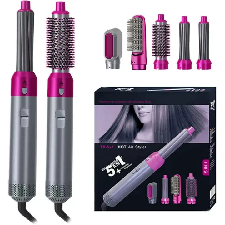 Multifunctional 5 in 1 Hair Dryer Brush & Volumizer Hair Straightener Main image