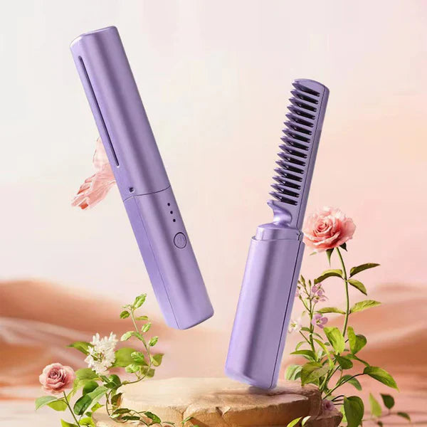 Travel Comb Cordless Rechargeable Hair Straightener Main image